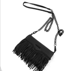 Rebecca Minkoff Crossbody Wristlet with Fringe